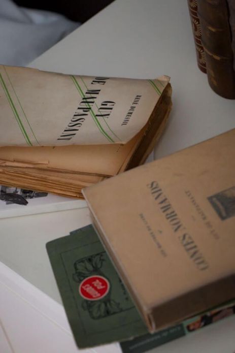 Quelques livres dans une chambre d'hôtel à Cannes